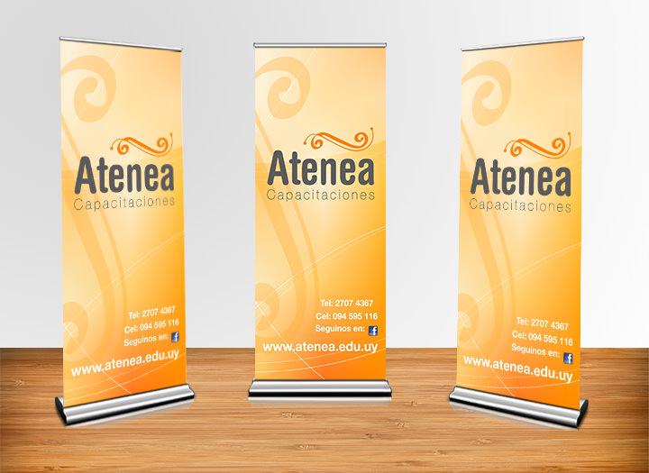 Atenea Capacitaciones design: roll up
