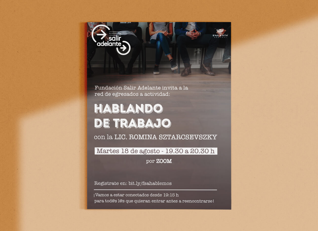 Salir Adelante Foundation design: fundacion salir adelante afiche poster flyer