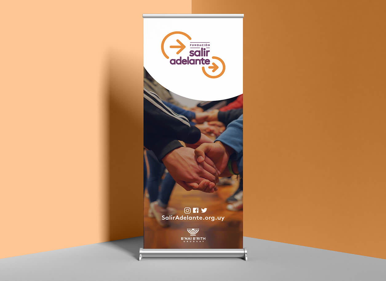 Salir Adelante Foundation design: fundacion salir adelante roll up rollup