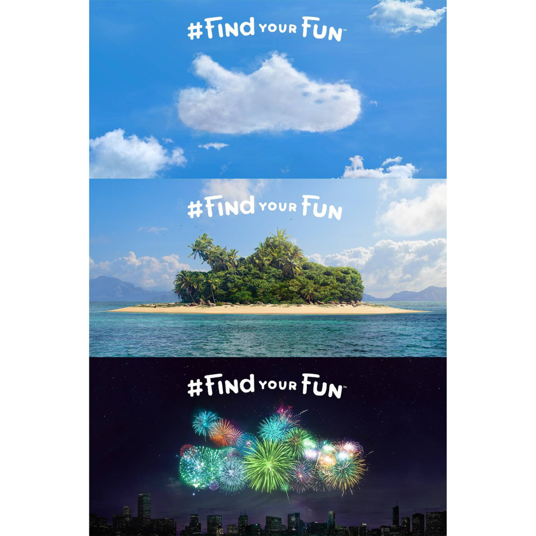 Crocs "Find your fun" campaign images without a logo
